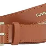 Calvin Klein Damen Gürtel 2, 5 cm Ledergürtel, Braun