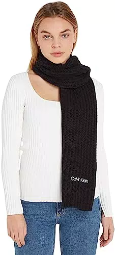 Calvin Klein Damen Schal Oversized Knit 30x180 Baumwoll-Mix