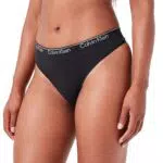 Calvin Klein Damen Thong 95E Tangas, Black, S