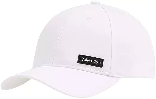 Calvin Klein Herren Cap Basecap, Weiß, Onesize