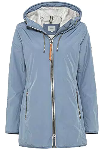 camel active Damen 320020/8R26 Jacket, Smoke Blue, 46