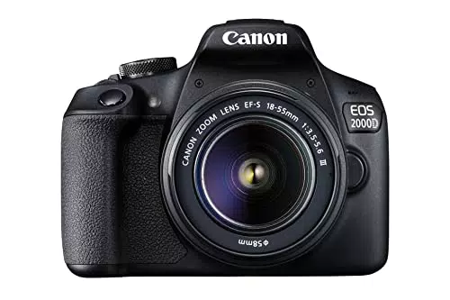 Canon EOS 2000D Spiegelreflexkamera - mit Objektiv EF-S 18-55 F3.5-5.6 III LCD