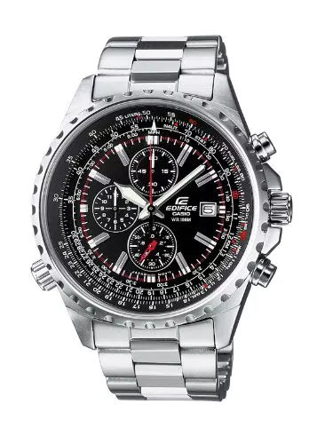 Casio Edifice Herren Massives Edelstahlgehäuse und Edelstahlarmband Uhrenarmband EF-527D-1AVEF