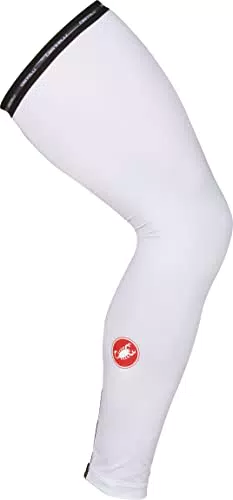 CASTELLI Men's UPF 50+ Light Leg Skins Warmers, Weiß