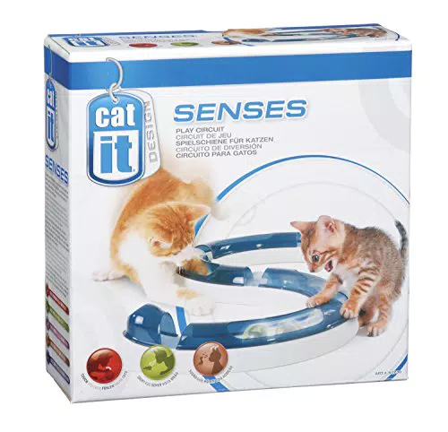Catit Design Senses Spielschiene, Play Circuit, inklusive Ball