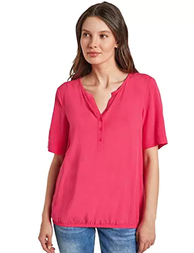 CECIL Damen B343930 Shirtbluse, Strawberry Red, L EU