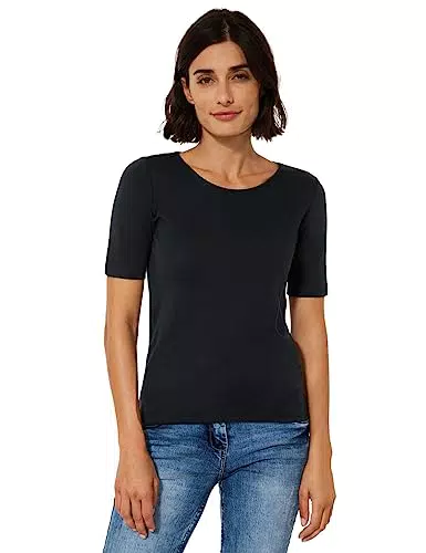 Cecil Damen Lena T Shirt, Schwarz, L EU