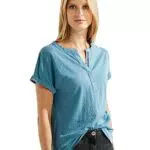 CECIL Kurzarmshirt mit Ausbrenner Muster
