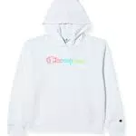 Champion Mädchen und Mädchen Legacy Color Ground-Powerblend Logo Boxy Kapuzenpullover