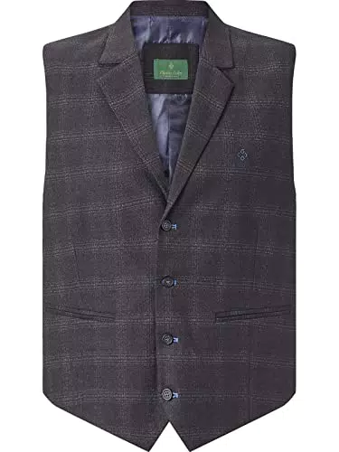 Charles Colby Herren Weste Duke Oscar dunkelblau L - 54