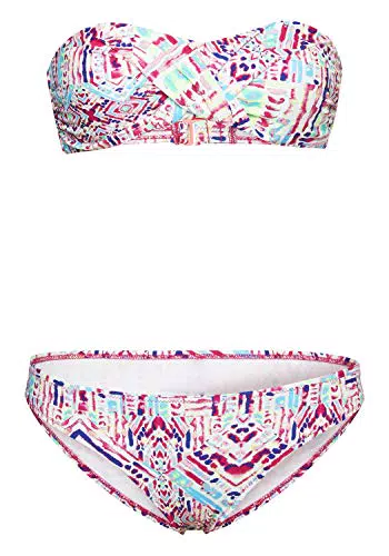 Chiemsee Damen Woman Bikini, Pink/Light Blue, 34/A/B