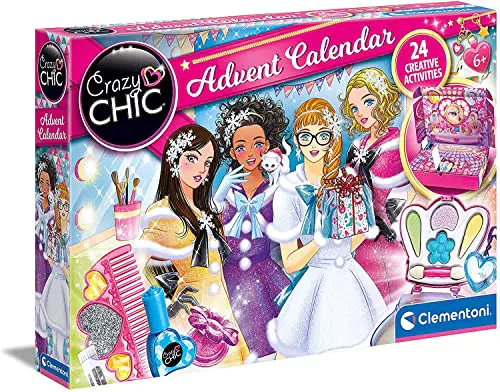 Clementoni Crazy Chic Adventskalender 2023 - Beauty Weihnachtskalender mit Schmuck