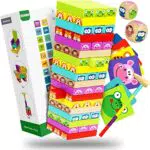 COOJOMMY Wackelturm Spielzeug ab 3 Jahre, 4 in 1 Montessori Holzspielzeug