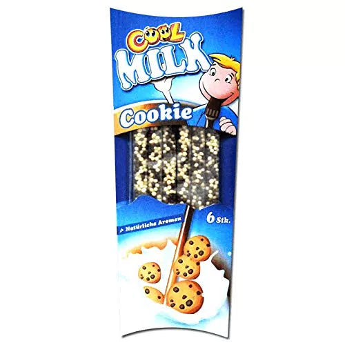 Cool Milk ÖKO Trinkhalme Cookie, Packung mit 5 kompostierbaren Trinkhalmen