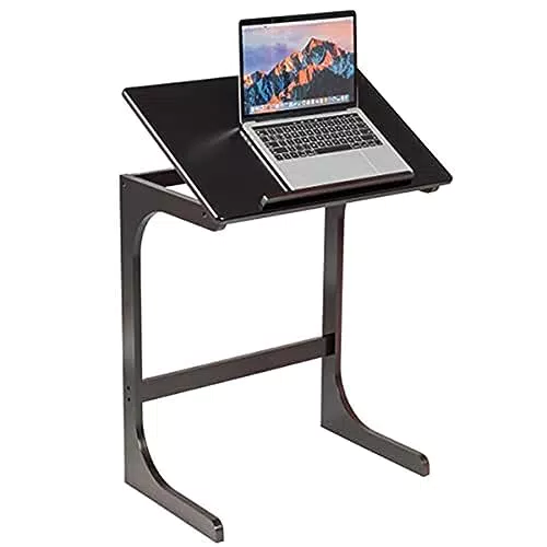 COSTWAY Beistelltische, Braun, 60 x 40 x 70-91 cm