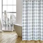 Cotexsa by MSV Premium Anti-Schimmel Textil Duschvorhang - Anti-Bakteriell mit 12 Duschvorhang-Ringen - Polyester
