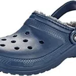 Crocs Unisex Classic Lined Clogs, Navy/Charcoal