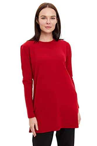 DeFacto Lang Hemden mit Langarm Tunic Hemden RED,S
