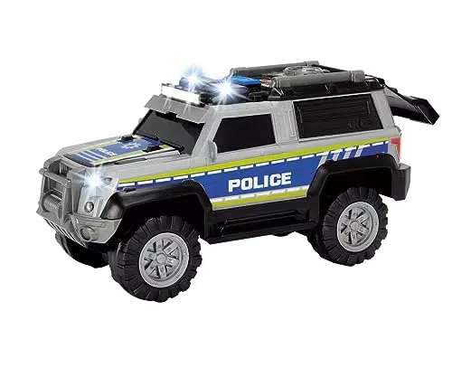 Dickie 203306003 Toys Polizei SUV mit Zubehör, Polizeiauto