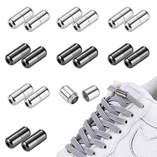 Diealles Shine Metallkapseln für Schnürsenkel, 16 Stücke Schnürsenkel Schnalle Metallkapsel