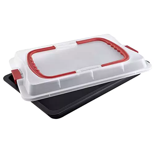 Dr. Oetker 1012 Backblech 3in1 mit Transporthaube, Ofenblech zum Backen