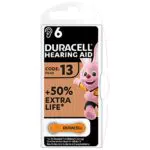 Duracell Hörgerätebatterien Größe 13, 6er Pack