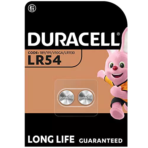Duracell Spezialzellen LR54 Alkali-Knopfzelle 1, 5 V