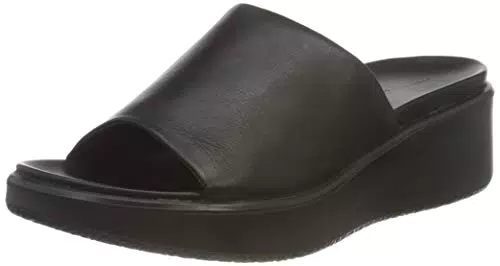 ECCO Damen Flowt Wedge LX Heeled Sandal Slide, Black