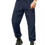 Elegancity Herren Freizeithose Cargohose Chino Hose Baumwolle Herren Jogginghose mit Kordelzug Casual Hose mit Taschen Blau