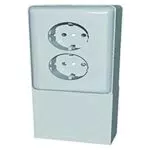 Schneider Electric Elso 515000 Steckdose im Geräteträger mit Schachtaus 2-fach 16A RENOVIERUNG