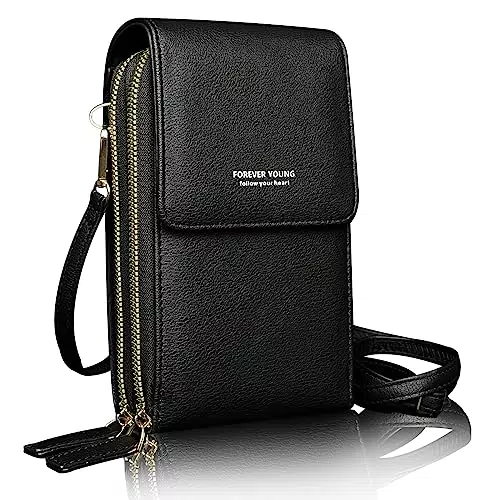 ESTRITH Handytasche Groß mit Touchscreen zum Umhängen Damen mit Geldbörse/Fächer