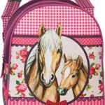 Fabrizio Mädchen Rucksack, Pferde Pink, 29 cm