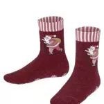 FALKE Unisex Kinder Hausschuhe Skiing Santa, Nachhaltige Baumwolle