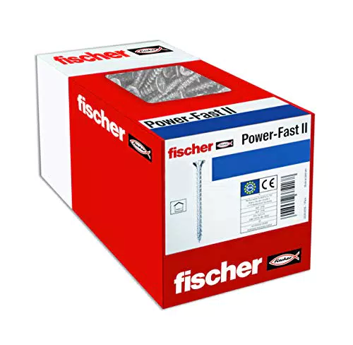 fischer PowerFast II CZP 4, 0 x 70, Spanplattenschraube mit Teilgewinde
