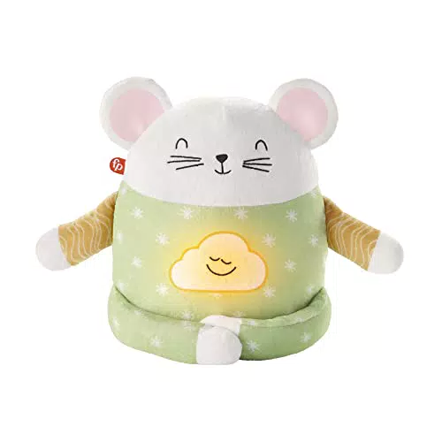 Fisher-Price HHH44 - Meditations-Maus Entspannungs- und Schlafhilfe mit geführter Tages- und Abendmeditation und Musik für Kinder ab 2 Jahren