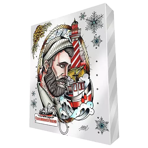 Fisherman's Friend Adventskalender 2023, 24 Türchen mit einem Mix aus verschiedenen Sorten