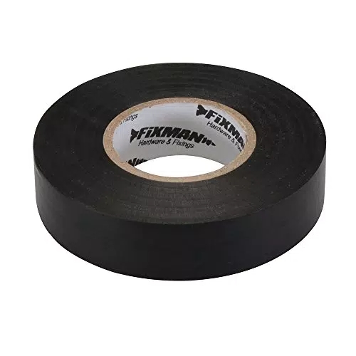 Fixman 192069 Isolierband 19mm x 33m, schwarz