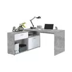 FMD Wohnwand Anbauwand Schrankwand 367  001 Diego 1 Büro Holz grau 138