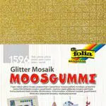 folia 2365 - Glitter Moosgummi Mosaik, selbstklebend