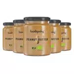 foodspring Bio Erdnussbutter, 6 x 250g, Der leckere