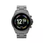 Fossil Gen 6 Herren-Smartwatch mit integrierter Alexa Edelstahl schwarz Edelstahlband rauchgrau