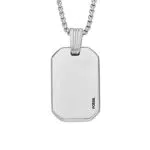 Fossil Halskette für Männer Drew Edelstahlkette, Länge: 508mm+ 50.8mm