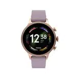 FOSSIL Womens Digital Touchscreen Uhr mit integrierter Alexa und mit Silicone Armband FTW6080