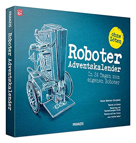 FRANZIS 67161 - Roboter Adventskalender - in 24 Tagen zum eigenen fahrbaren Roboter