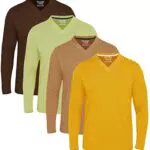 FULL TIME SPORTS Herren T-Shirt Mit V-Ausschnitt Full Sleeve