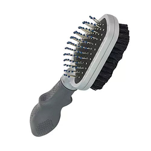 FURminator Doppelbürste für Hunde und Katzen - Fellpflege 2in1-Bürste zur Entfernung von Knoten