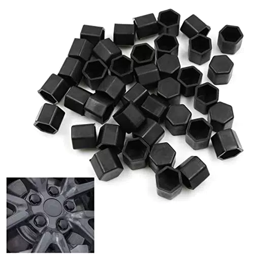 fuxunamz Radschraubenkappen Auto 17mm Mutter Covers - Radschrauben Radkappen aus Silikon