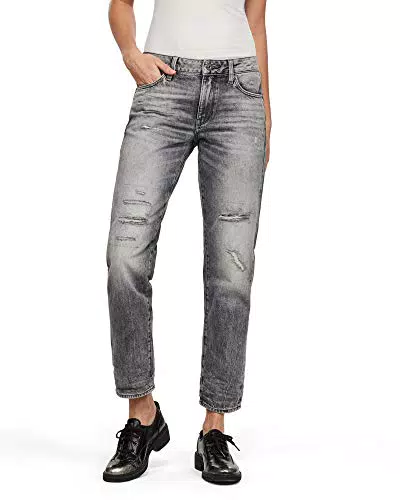 G-STAR RAW Damen Kate Boyfriend Jeans, Grau