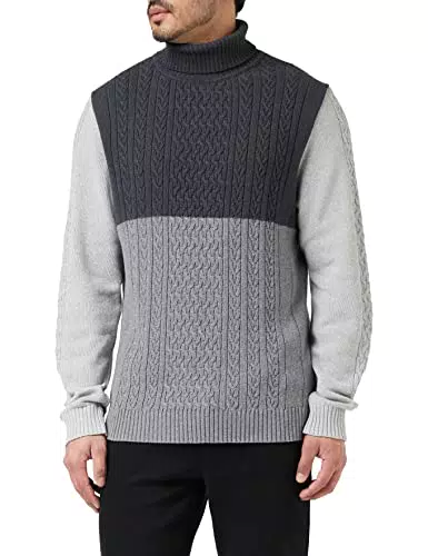 G-STAR RAW Herren Cable Color Block Loose Turtle Knit Pullover