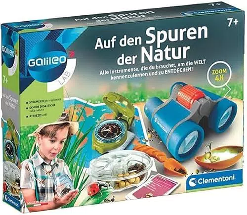 Galileo Lab Auf den Spuren der Natur - Forscherset mit Kompass und Fernglas für Kinder ab 7 Jahren